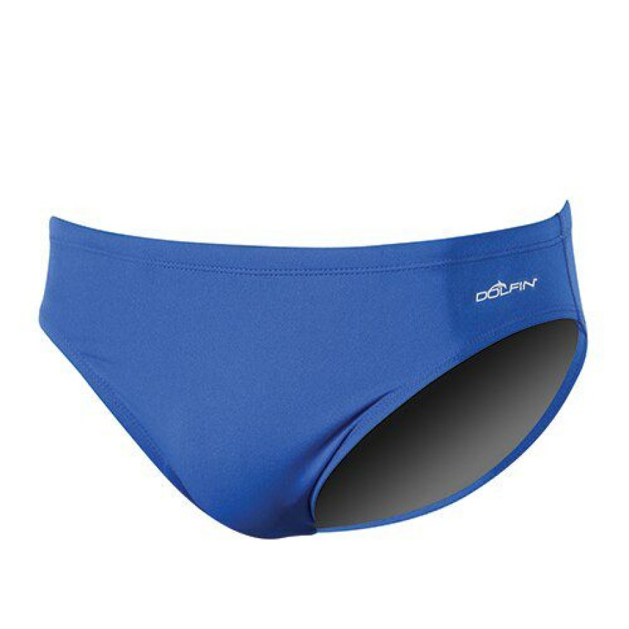 Best * Best Sale Swimsuits Mens Dolfin Solid All Poly Racer Swim Briefs Royal