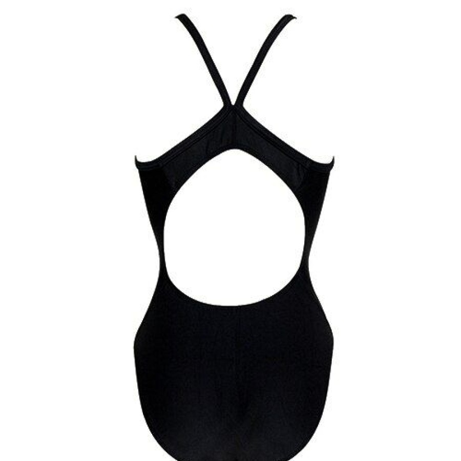 Clearance * Outlet Womens Dolfin Team Solid Hp Back One Piece Swimsuit Black