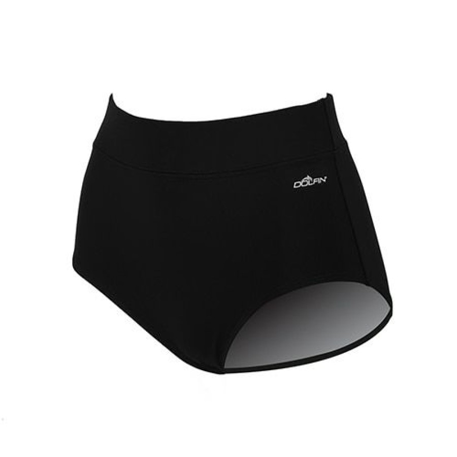 Online * Cheapest Womens Dolfin Solid Conservative Swim Bottoms Briefs Black