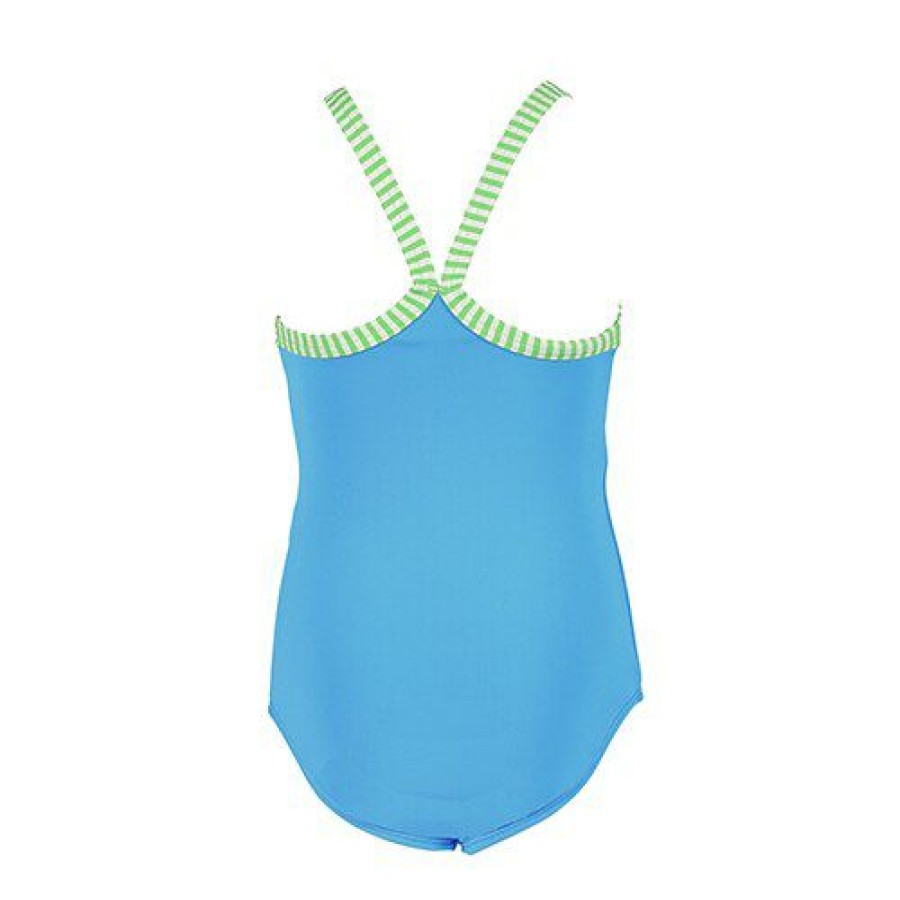 New * Best Deal Swimsuits Toddler Girl Little Dolfin Uglies Solid One Piece Swimsuit Turquoise