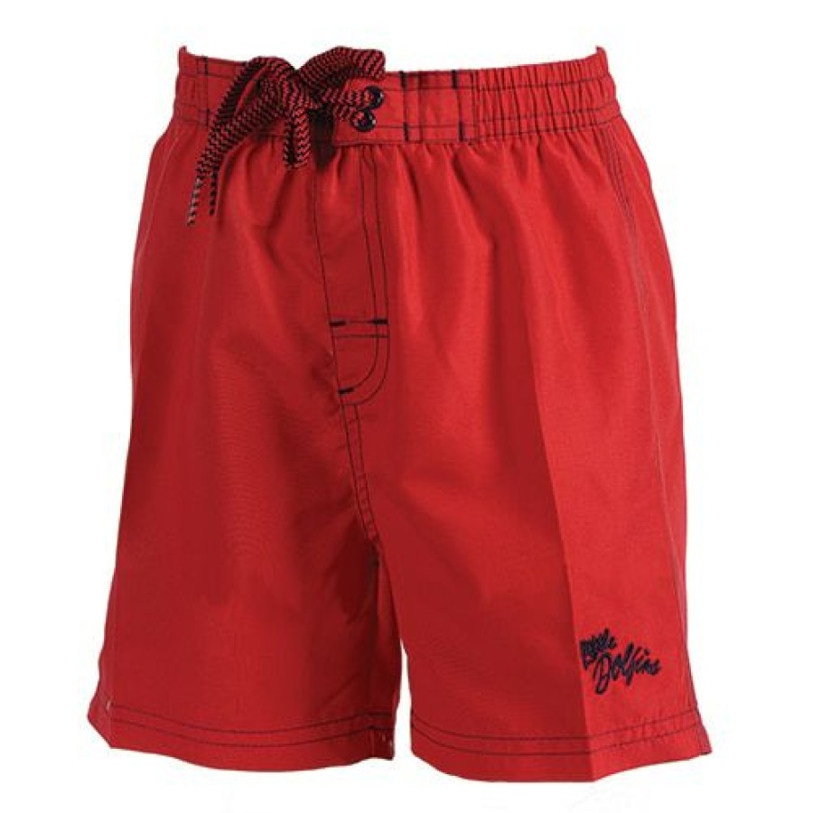 Online * Brand New Swimsuits Toddler Boy Little Dolfin Swim Trunks Red