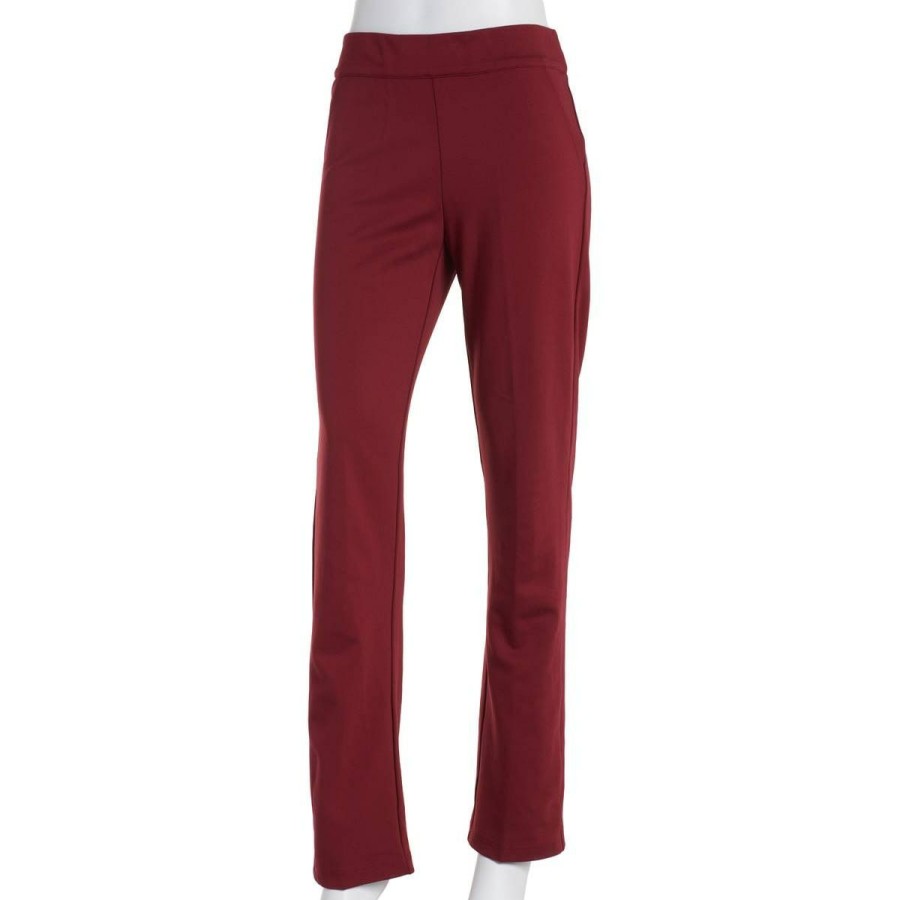 Clearance * New Pants Women Emaline Alberta Pull On Ponte Pant Wine