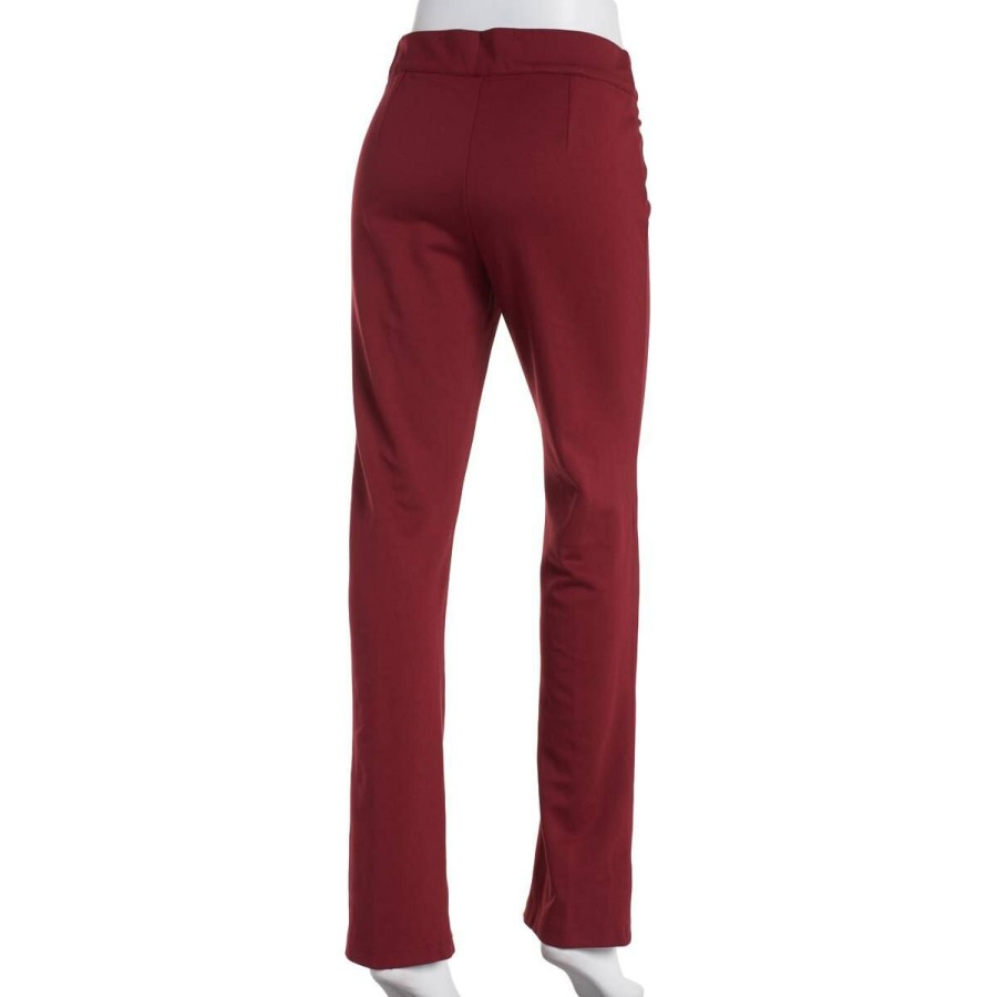 Clearance * New Pants Women Emaline Alberta Pull On Ponte Pant Wine