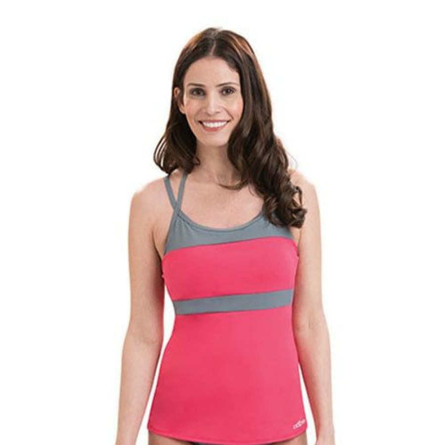 Online * Budget Swim Tops Womens Dolfin Aquashape T-Strap Tankini Swim Top