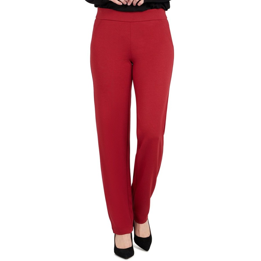 Hot * New Petite Emaline Manitoba Pull On Ponte Pants Apple